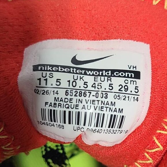 Nike Dual Fusion Trail Men's Shoes Black/Red US 11.5 - Picture 11 of 16